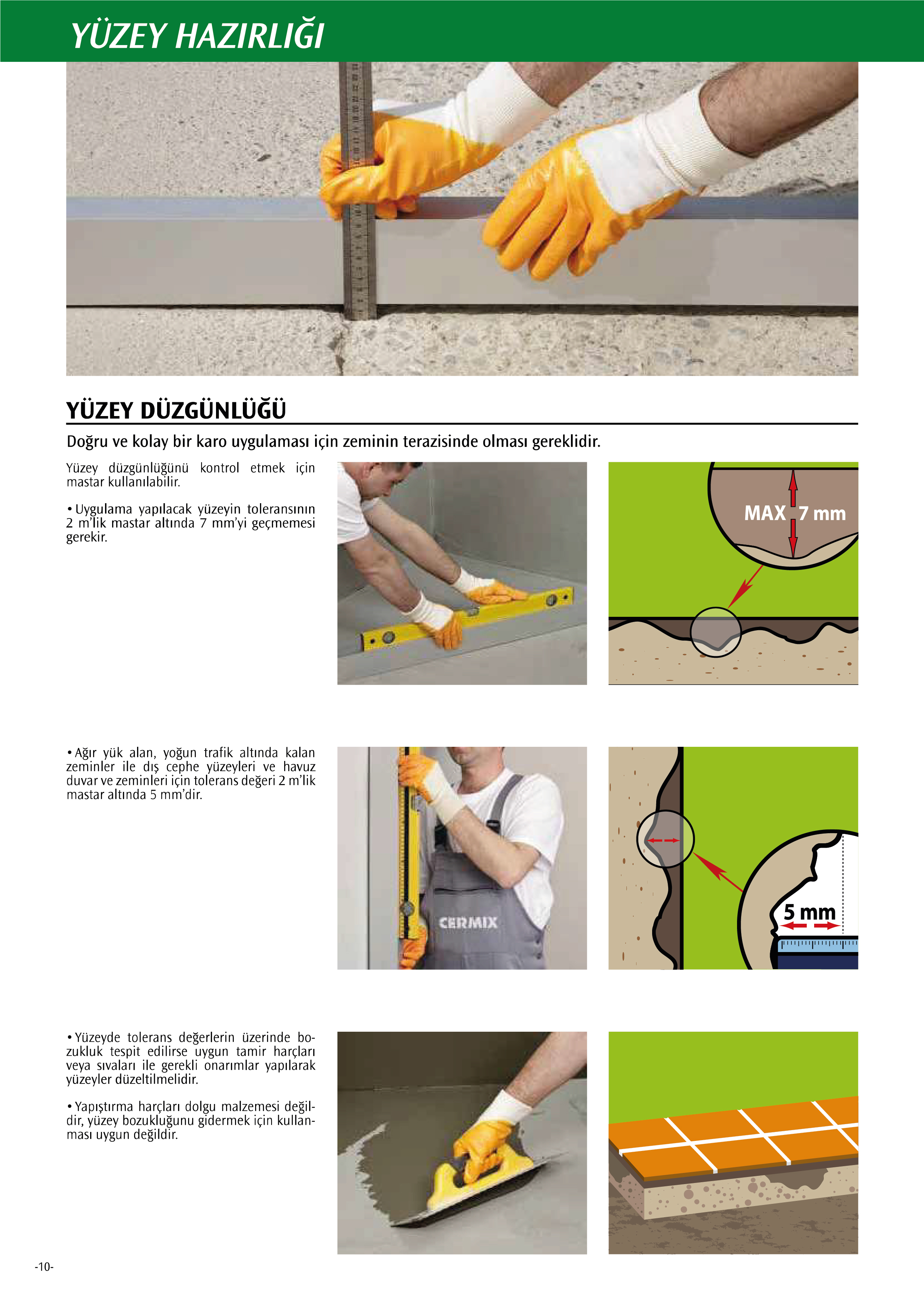 Yüzey Hazırlığı - Yüzey Düzgünlüğü